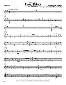 Ewe, Thina (We Walk His Way) - 1st Violin 