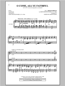 O Come, All Ye Faithful (from Carols For Choir And Congregation) 