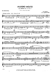 Allegro Molto (from Sonatina, Opus 137, No. 1) - Bb Clarinet 