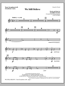 We Still Believe - Tenor Sax (sub. Tbn 2) 