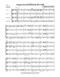 Allegro from Divertimento #9, K 240 (arr. Kevin Kaisershot) - Full Score