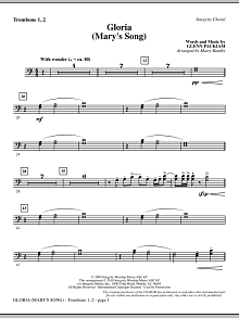 Gloria (Mary's Song) - Trombone 1 & 2 