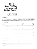 Contest Solos For The Advanced Mallet Player