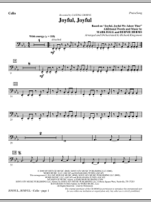 Joyful, Joyful - Cello 