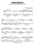 Barcarolle In G Minor ("June"), Op. 37, No. 6