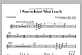 I Want To Know What Love Is - Synthesizer