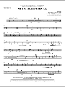 Of Faith And Service - Trombone 