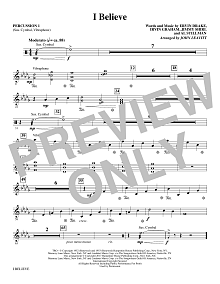 I Believe - Percussion 1 