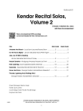 Kendor Recital Solos, Volume 2 - Baritone B.C.