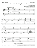 Sleep Little Lion, Sleep Little Lamb - Keyboard String Reduction