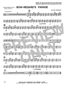 Bow-Regard's Parade - Percussion 