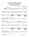 Silence, Frost & Snow (A Winter Triptych) - Violin 1