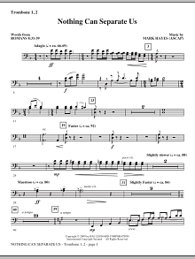 Nothing Can Separate Us - Trombone 1 & 2 
