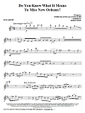 Do You Know What It Means to Miss New Orleans - Bb Clarinet