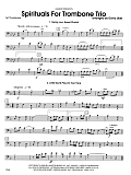 Spirituals For Trombone Trio - 1st Trombone