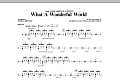 What A Wonderful World - Drums