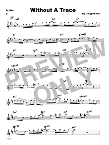 Without A Trace - Solo Sheet - Trombone 