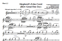 Shepherd's Echo Carol (How Great Our Joy) - Flute 1 & 2 