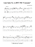 Lute Suite No. 1, BWV 996 "Courante"