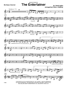 The Entertainer - Bb Bass Clarinet 