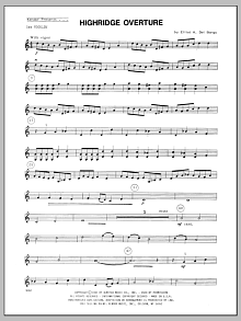 Highridge Overture - 1st Violin 