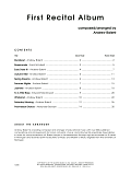 First Recital Album - Piano Accompaniment