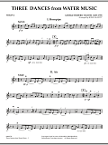 Three Dances from Water Music - Violin 2