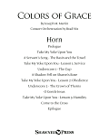Colors of Grace - Lessons for Lent (New Edition) (Consort) - F Horn