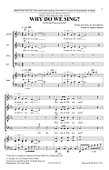 Why Do We Sing