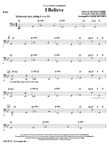 I Believe - Bass 