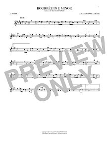 Bourree In E Minor 