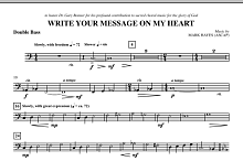 Write Your Message On My Heart - Double Bass 