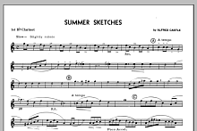 Summer Sketches - 1st Bb Clarinet 