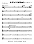 Ambiguous March - Percussion 1