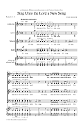 Sing Unto The Lord A New Song