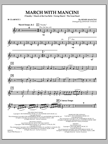March With Mancini - Bb Clarinet 2 