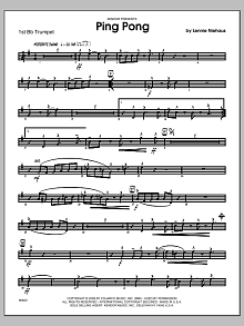 Ping Pong - 1st Bb Trumpet 