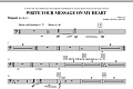 Write Your Message On My Heart - Timpani