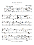 Six Variations In G Major, WoO 77