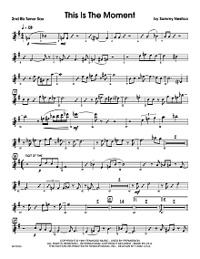This Is The Moment (Professional Edition) - 2nd Bb Tenor Saxophone 