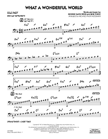What A Wonderful World Dl - Bass Clef Solo Sheet 