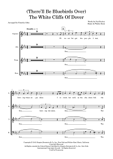 (There'll Be Bluebirds Over) The White Cliffs Of Dover (arr. Tim Allen) - Choral Score 