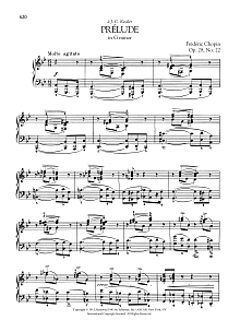 Prélude in G minor, Op. 28, No. 22 