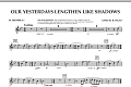 Our Yesterdays Lengthen Like Shadows - Bb Trumpet 1