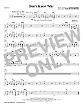 Don't Know Why (arr. Paris Rutherford) - Drums