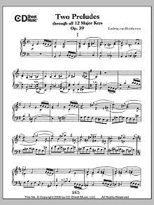 Preludes (2) Through All 12 Major Keys, Op. 39 