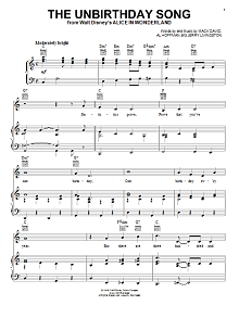 The Unbirthday Song (from Disney's Alice In Wonderland) 