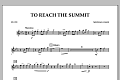 To Reach the Summit - Flute