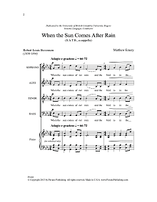When the Sun Comes After Rain 