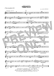 Timepiece - Eb Alto Saxophone 